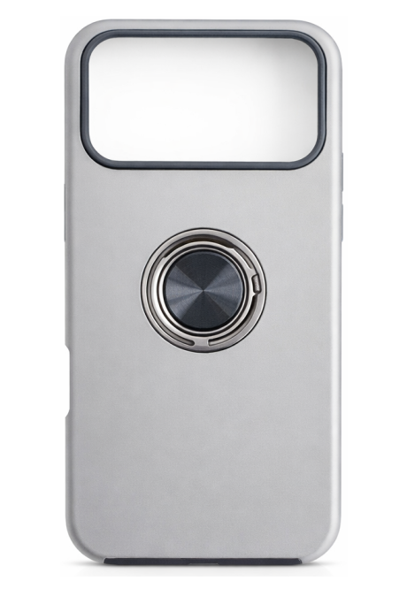 Schutzhülle Silber mit Ring  - iPhone 17 Pro Max