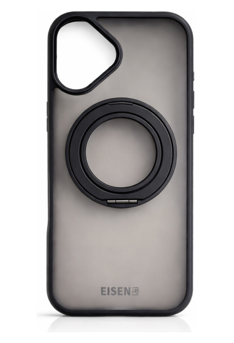 Schutzhülle Schwarz  mit Ring  - iPhone 17