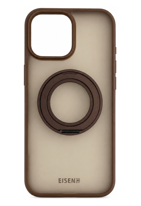 Schutzhülle Braun mit Ring  - iPhone 16 Pro Max