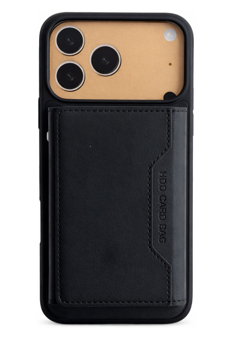 Schutzhülle Schwarz und Kartenfach - iPhone 17  Pro