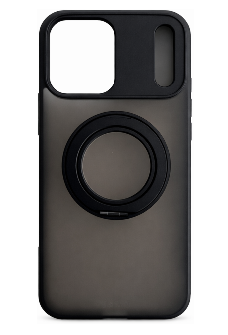 Schutzhülle Schwarz  mit Ring  - iPhone 17 Pro